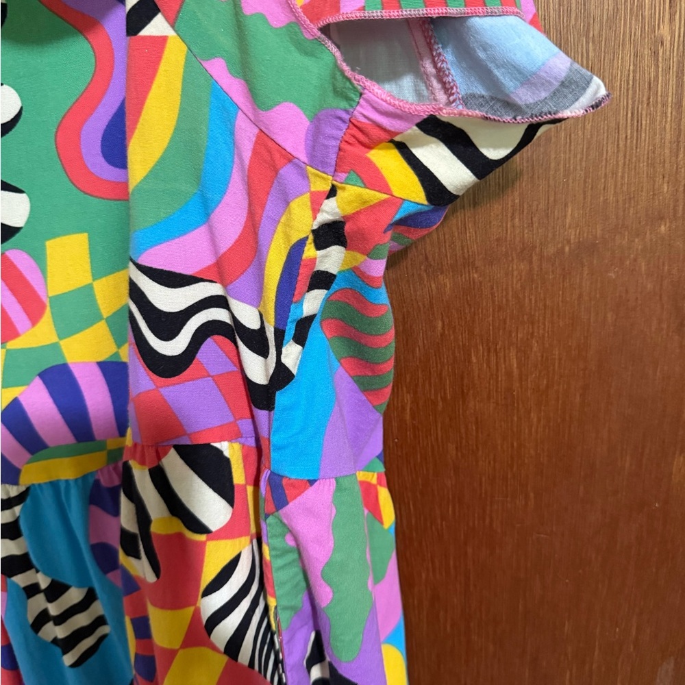 Nooworks Frida Dress Party Time Print Size XL EUC - Picture 5 of 6